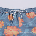 Pantalones cortos de playa florales con estampado de bañadores de estilo deportivo